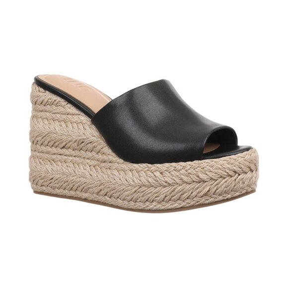 INC International Concepts Womens Cicily Espadrille Wedge Sandal Black 8M - Picture 8 of 11